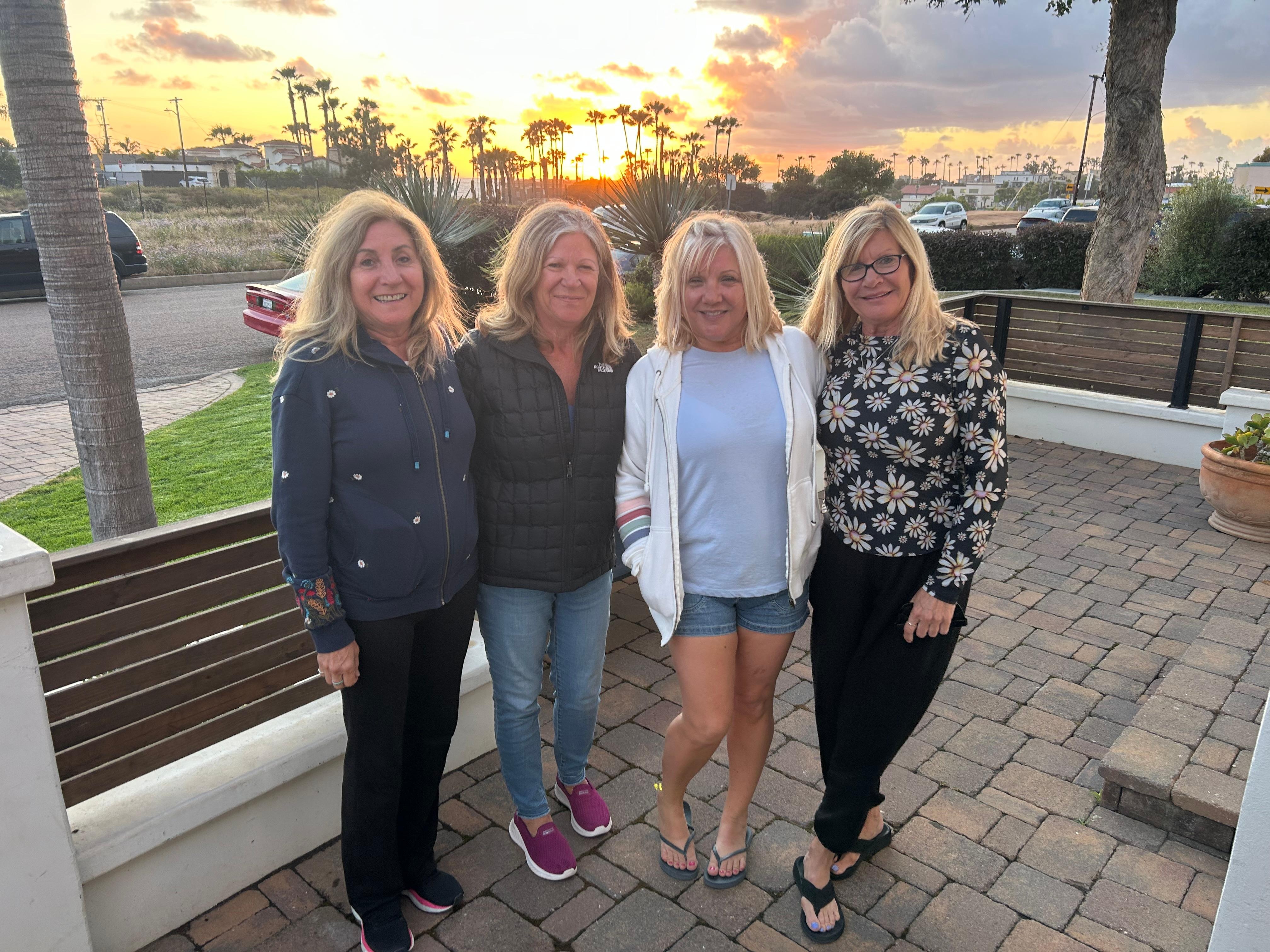 sunset view from front of home