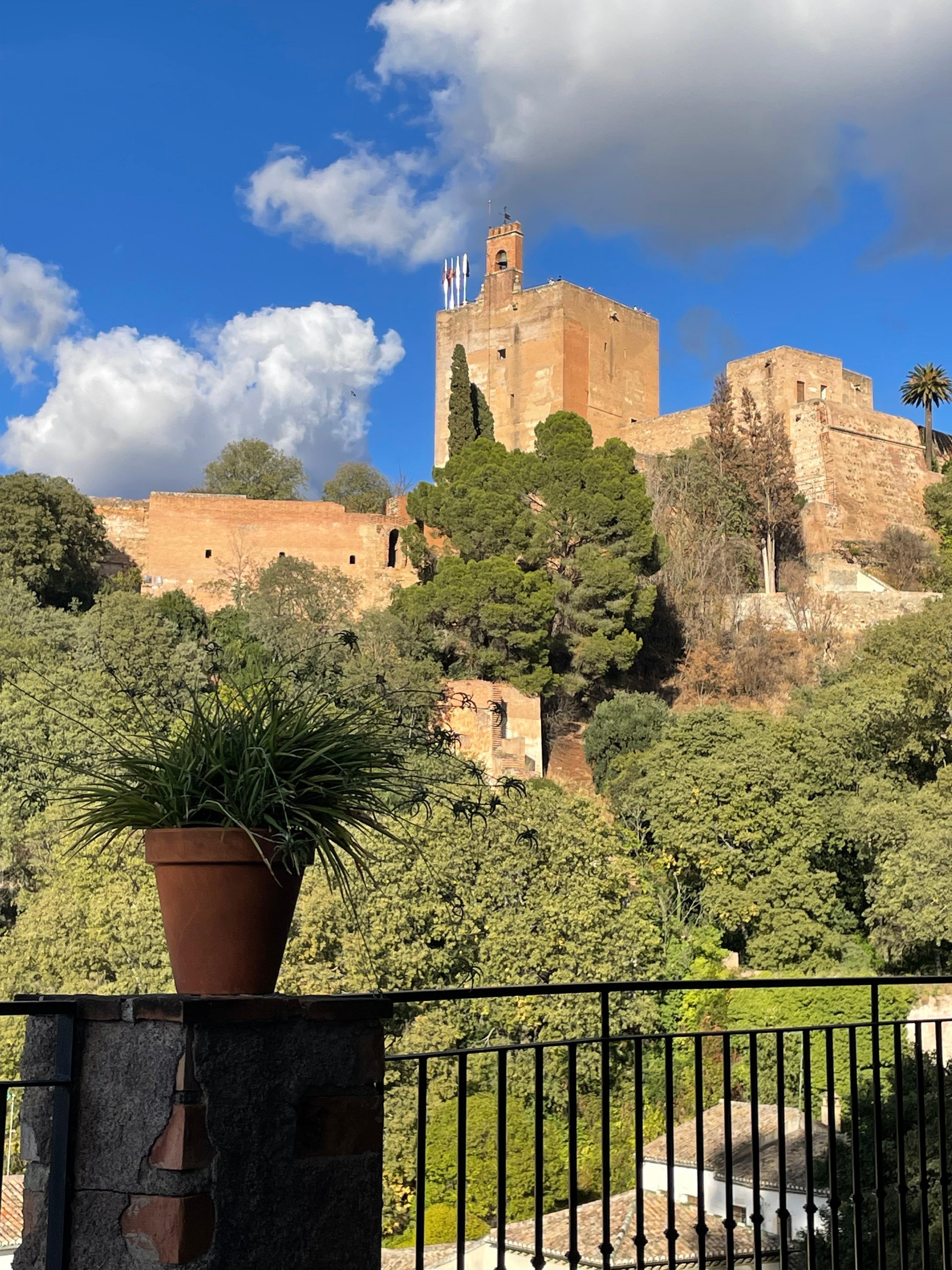 Photo of Alhambra from apartment’s terrace