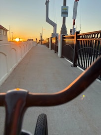 Bike ride over the bridge