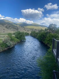 Arkansas River that runs through the town.