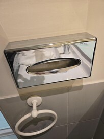 No tissue paper in the dispenser