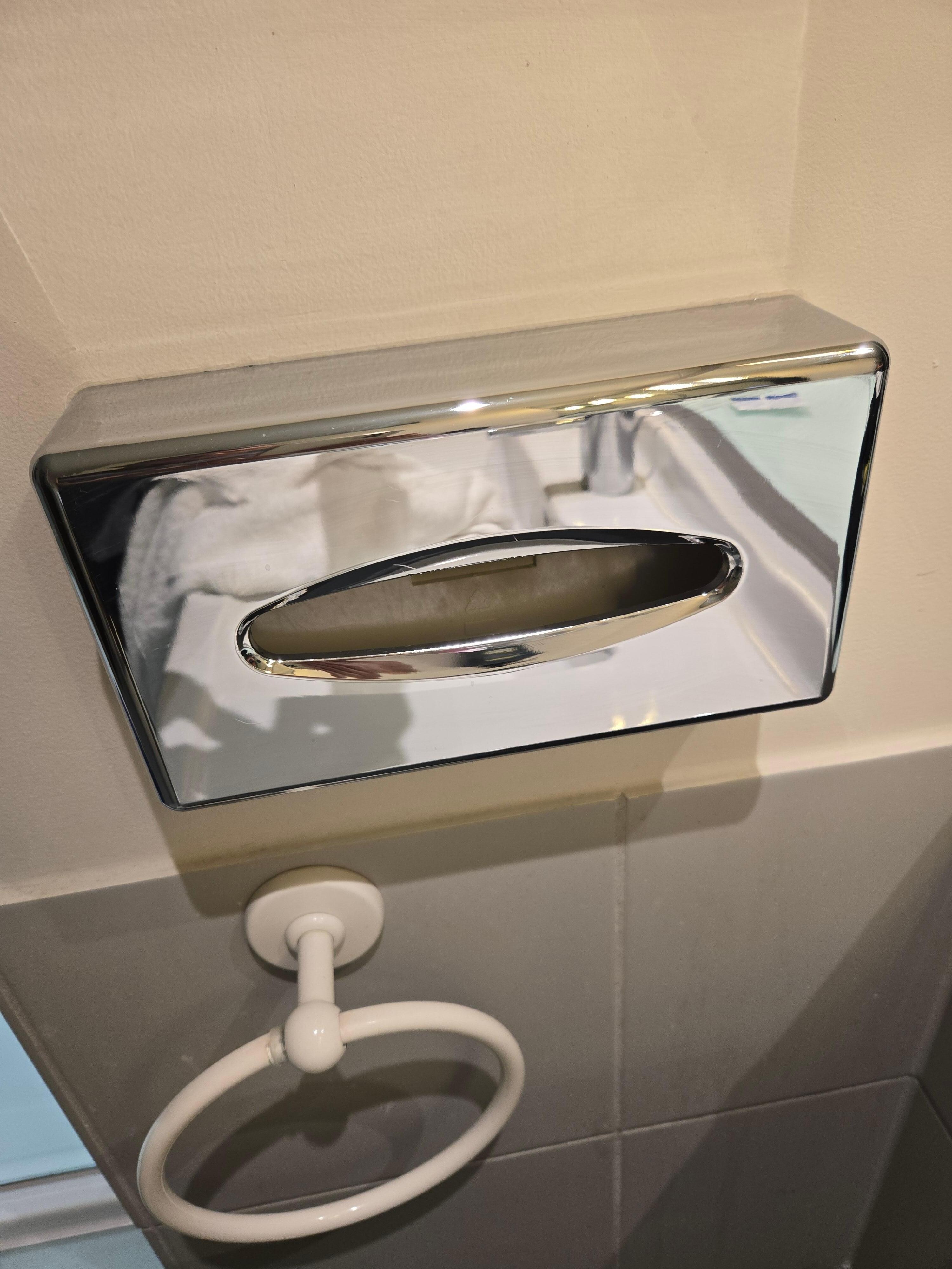 No tissue paper in the dispenser
