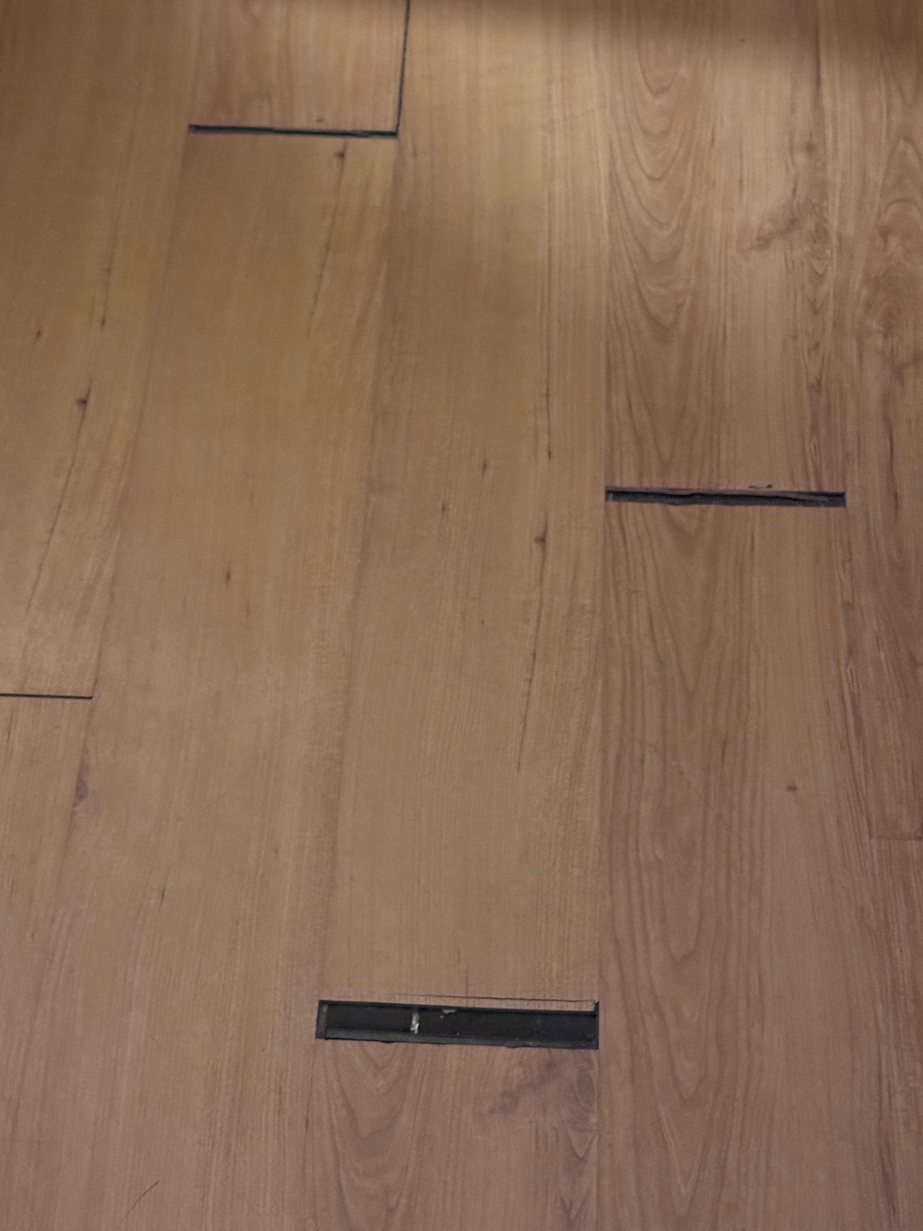 Warped a trip hazard flooring