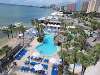 A spectacular view of the Beach from our Hotel Room