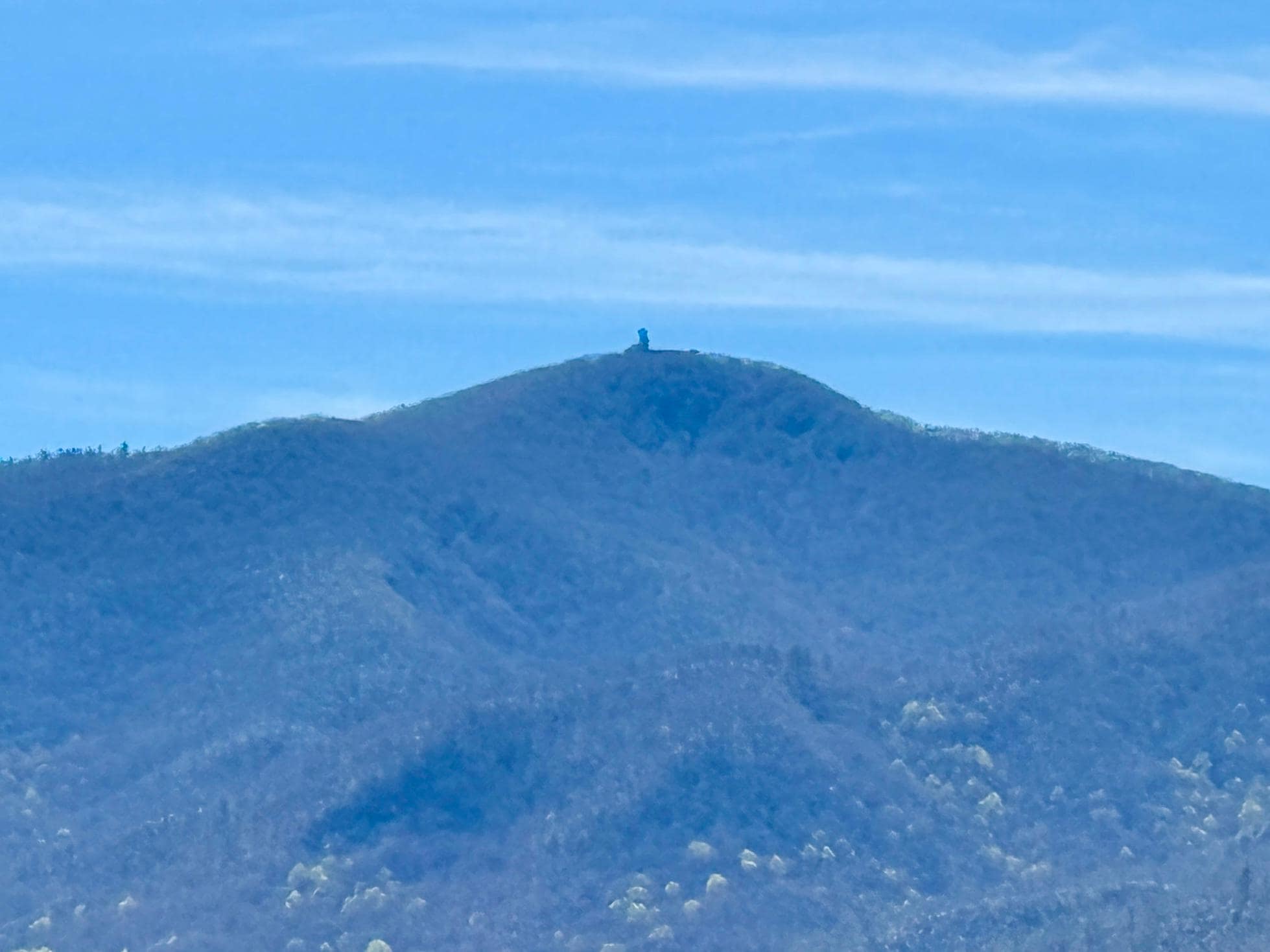 Brasstown Bald on the top of mountain