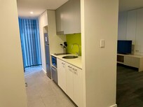 Kitchenette in one bedroom apartment
