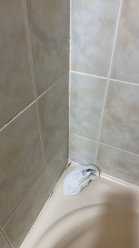 Mould around bathtub/shower