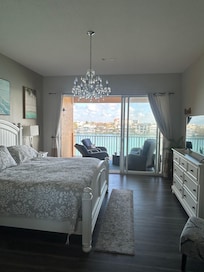 Primary suite and balcony
