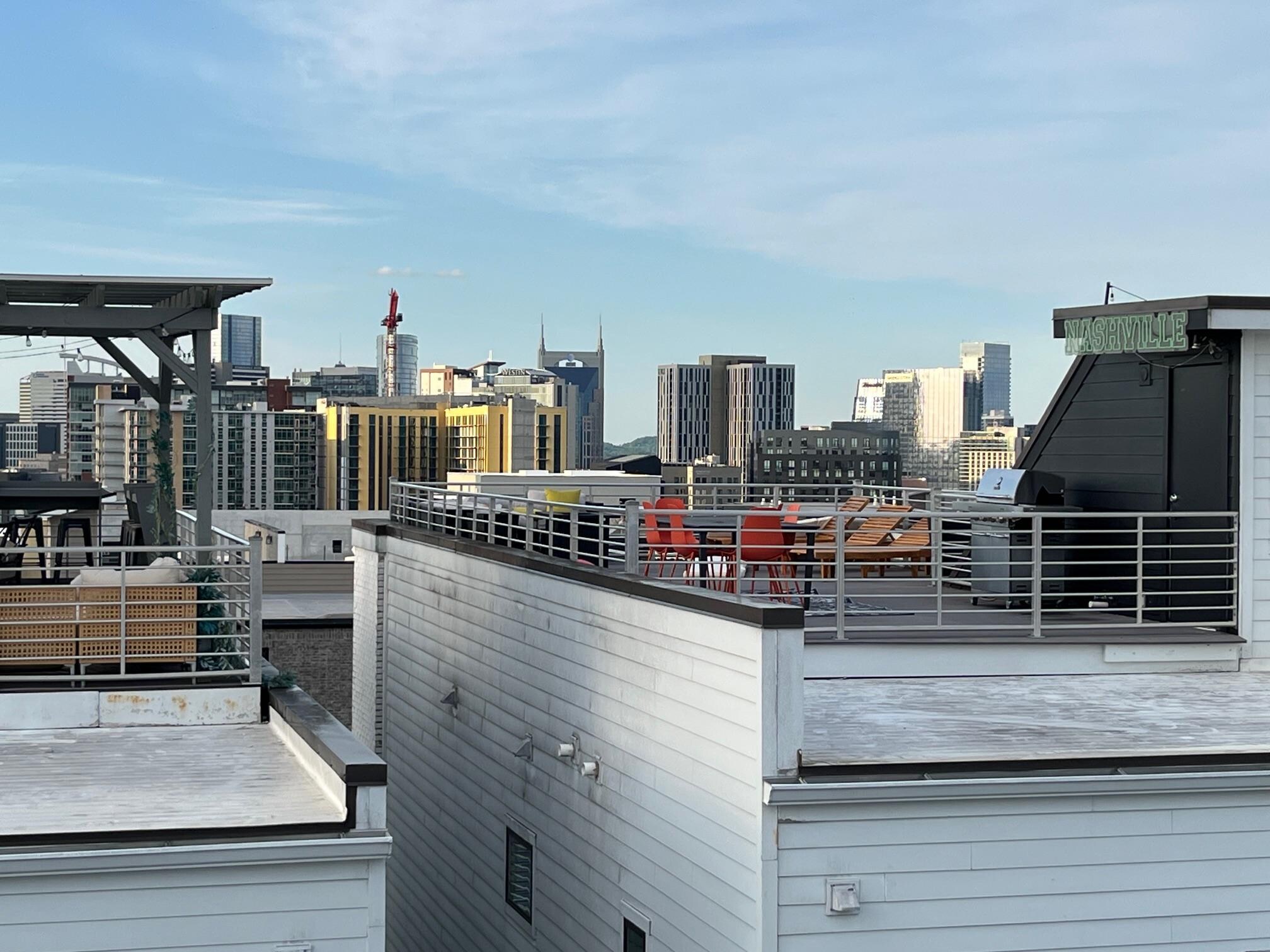 Downtown from rooftop.