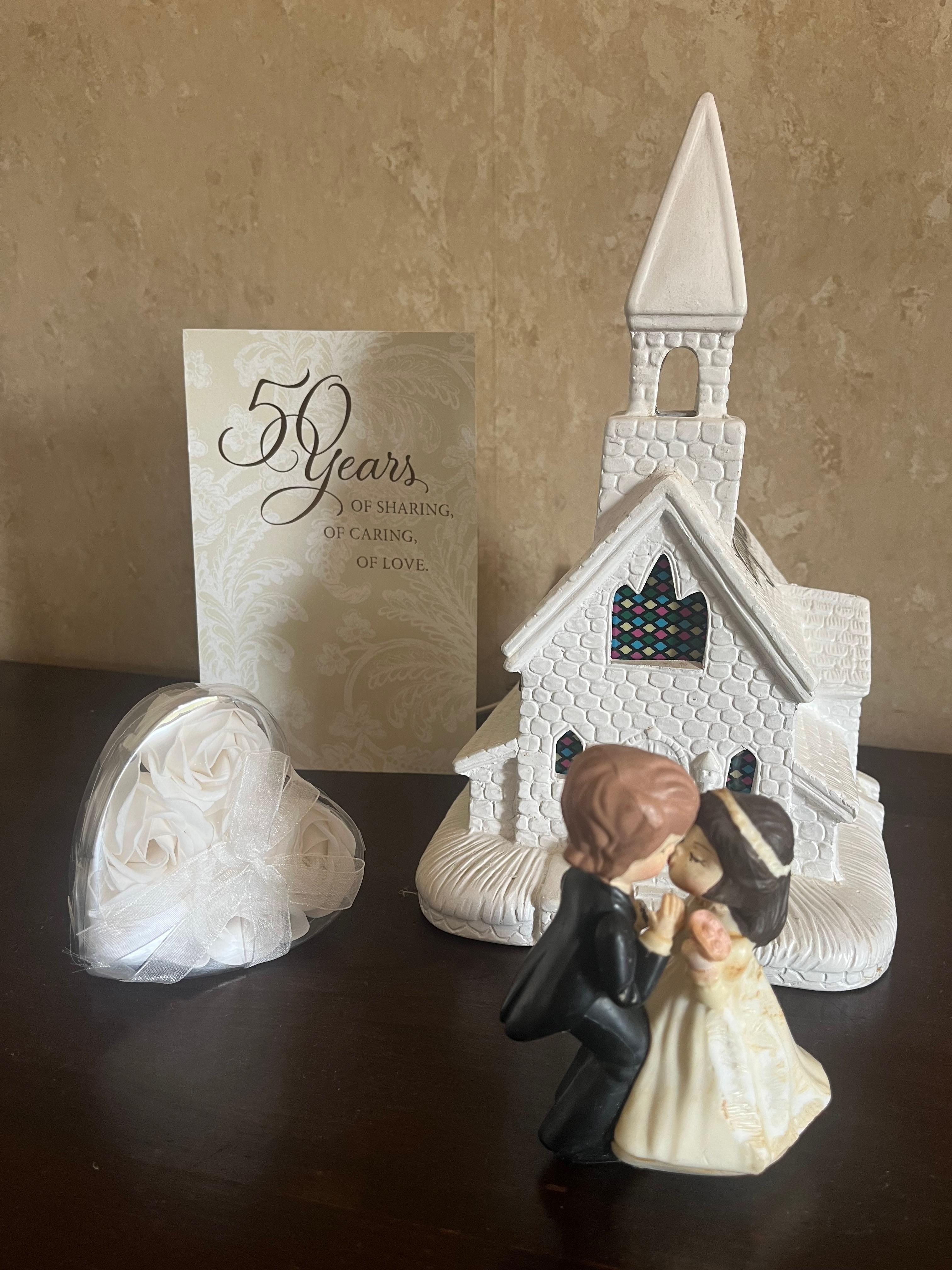 Our original cake topper from 50 years ago. 