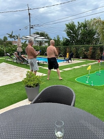 They had games, cornhole, mini golf, pool toys, etc.