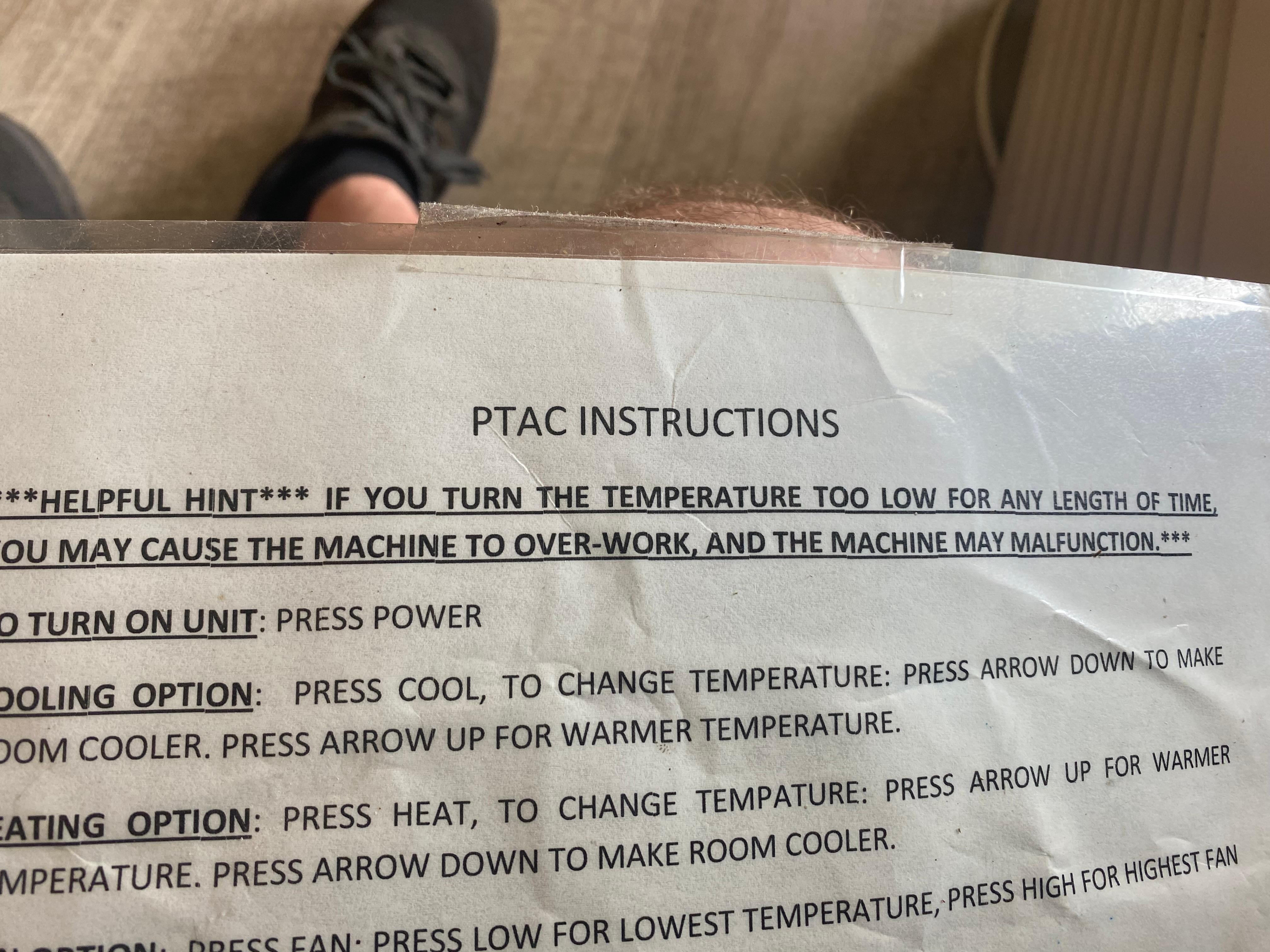 Air conditioner constantly cut on and off for the 3 hours we were there, and never got cooled off.