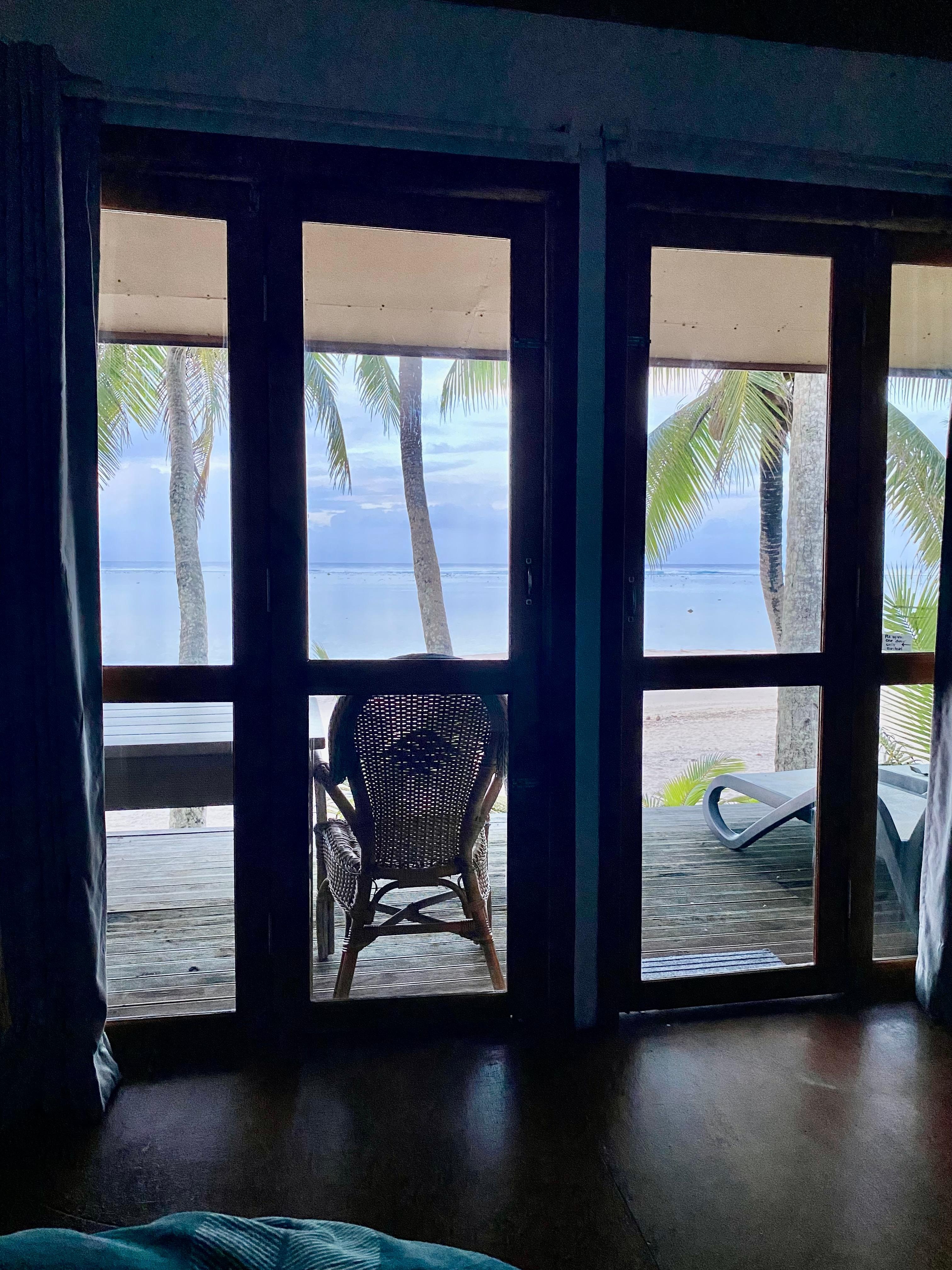 Looking out to the lagoon 