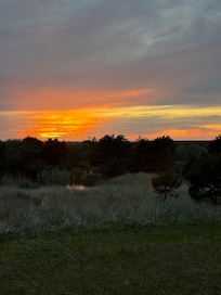 Sunset view from the condo deck - you could watch the kites from here, too!