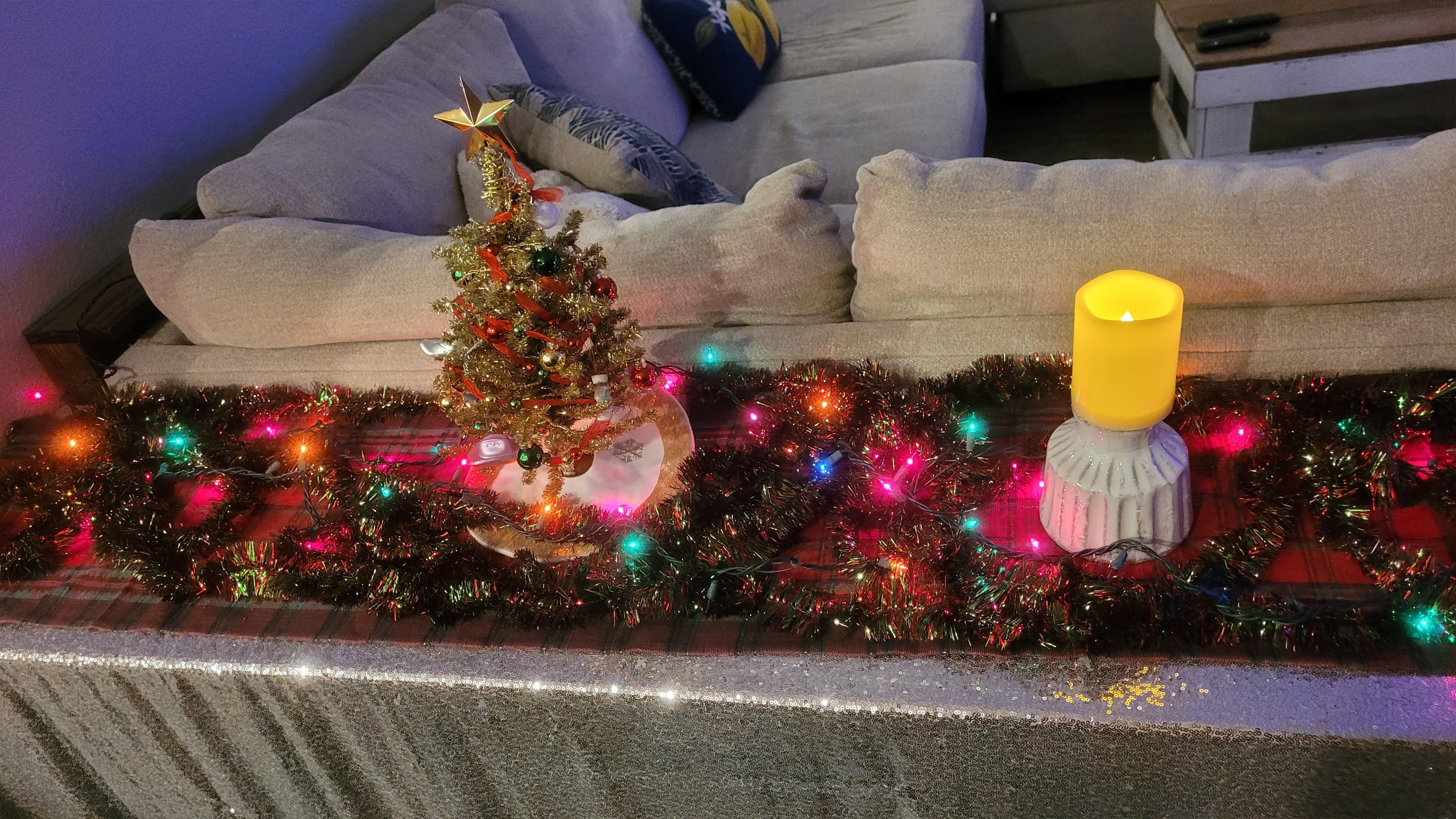 We brought our own Christmas decorations, but the layout of the house was perfect!