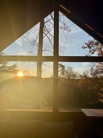 Sunrise from the patio.