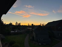 Evening view from the back deck.