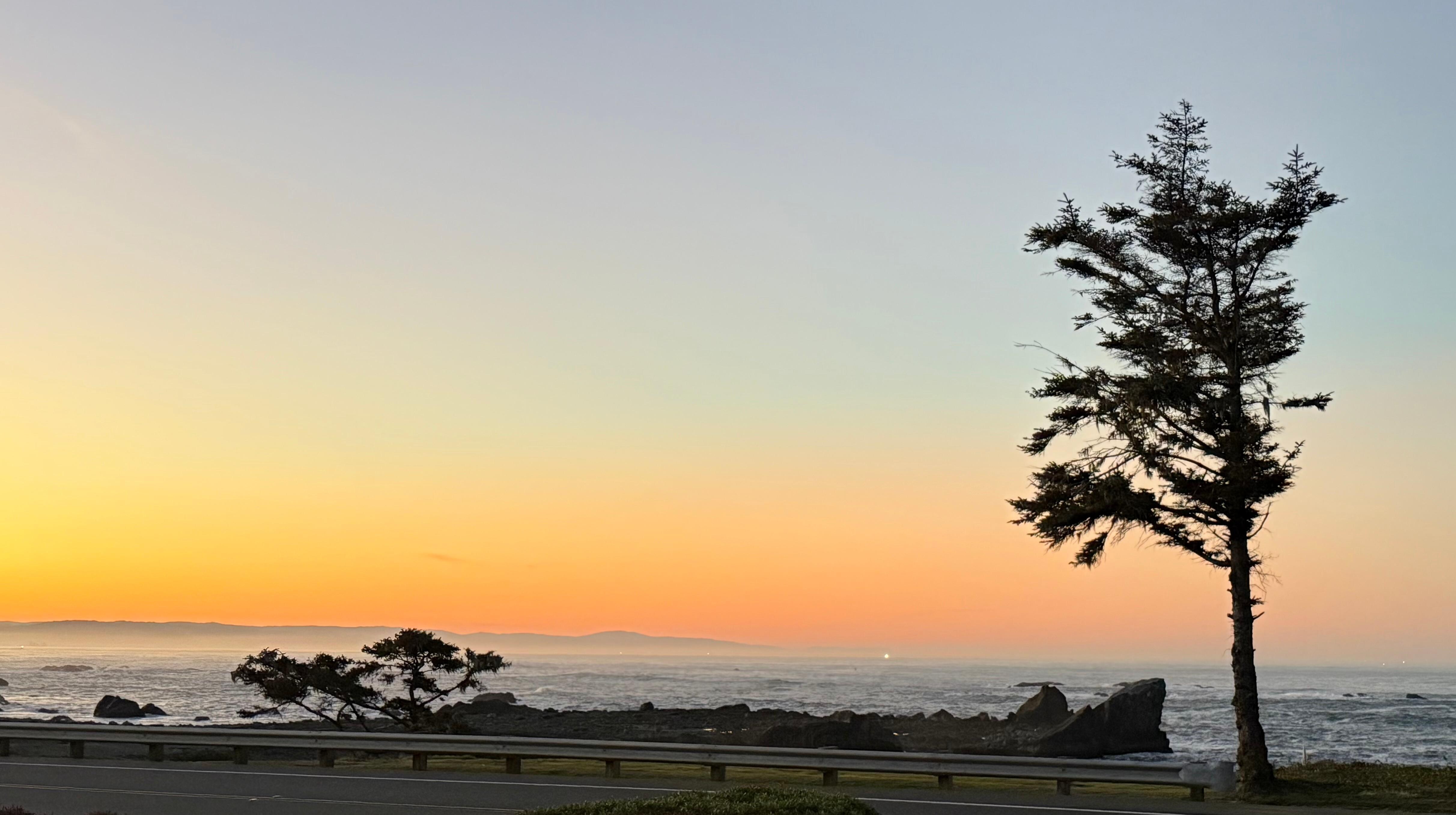 The view out the dining room window the morning of our departure. (I walked across the street to take the picture.)