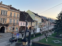 Looking off to the left of the balcony