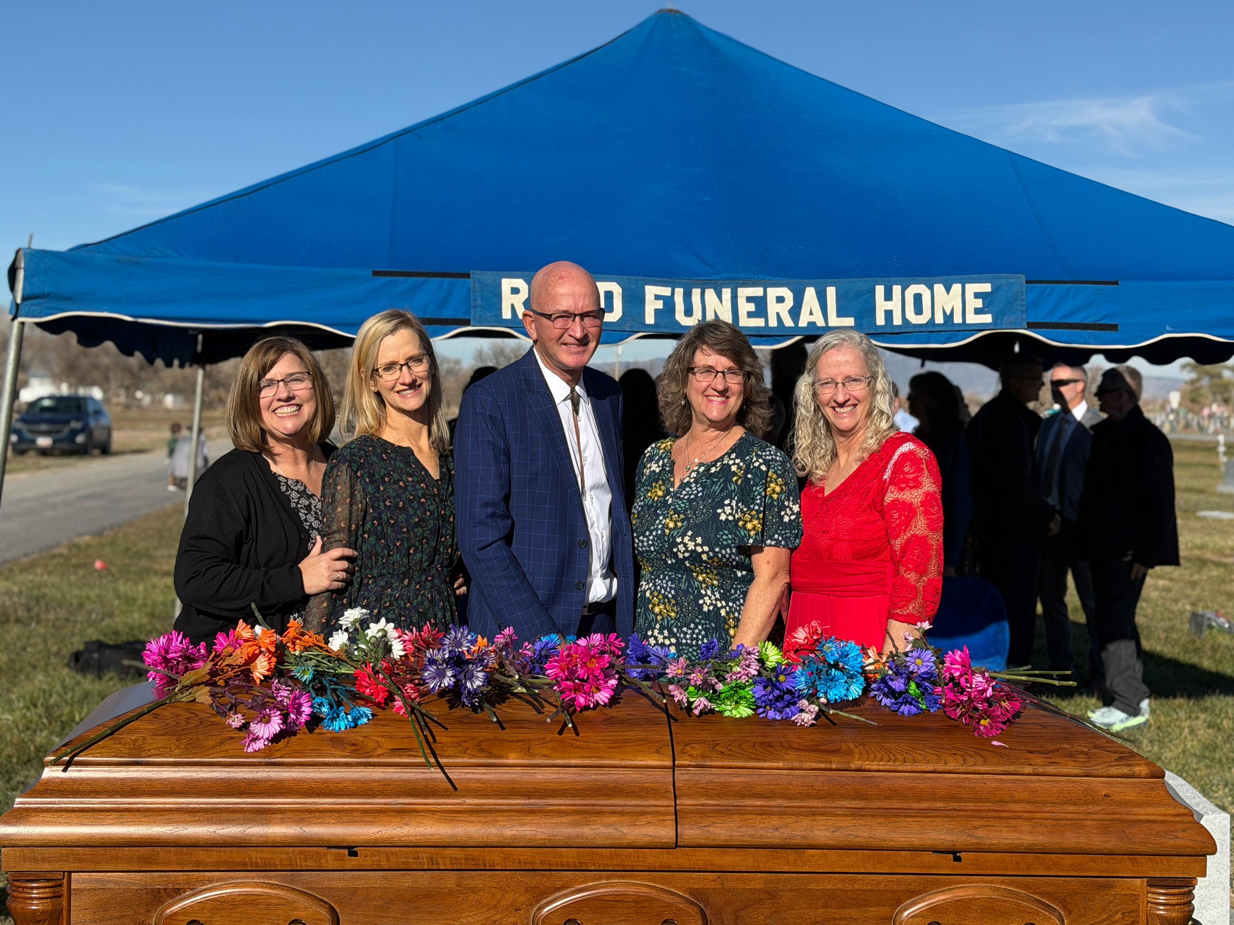 Our family funeral- grandfather (92).  Tremonton is the home of our youth.  