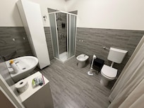 And the bathroom was quite large