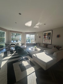 There are 2 living rooms but this one is where we spent most of our sitting indoors time