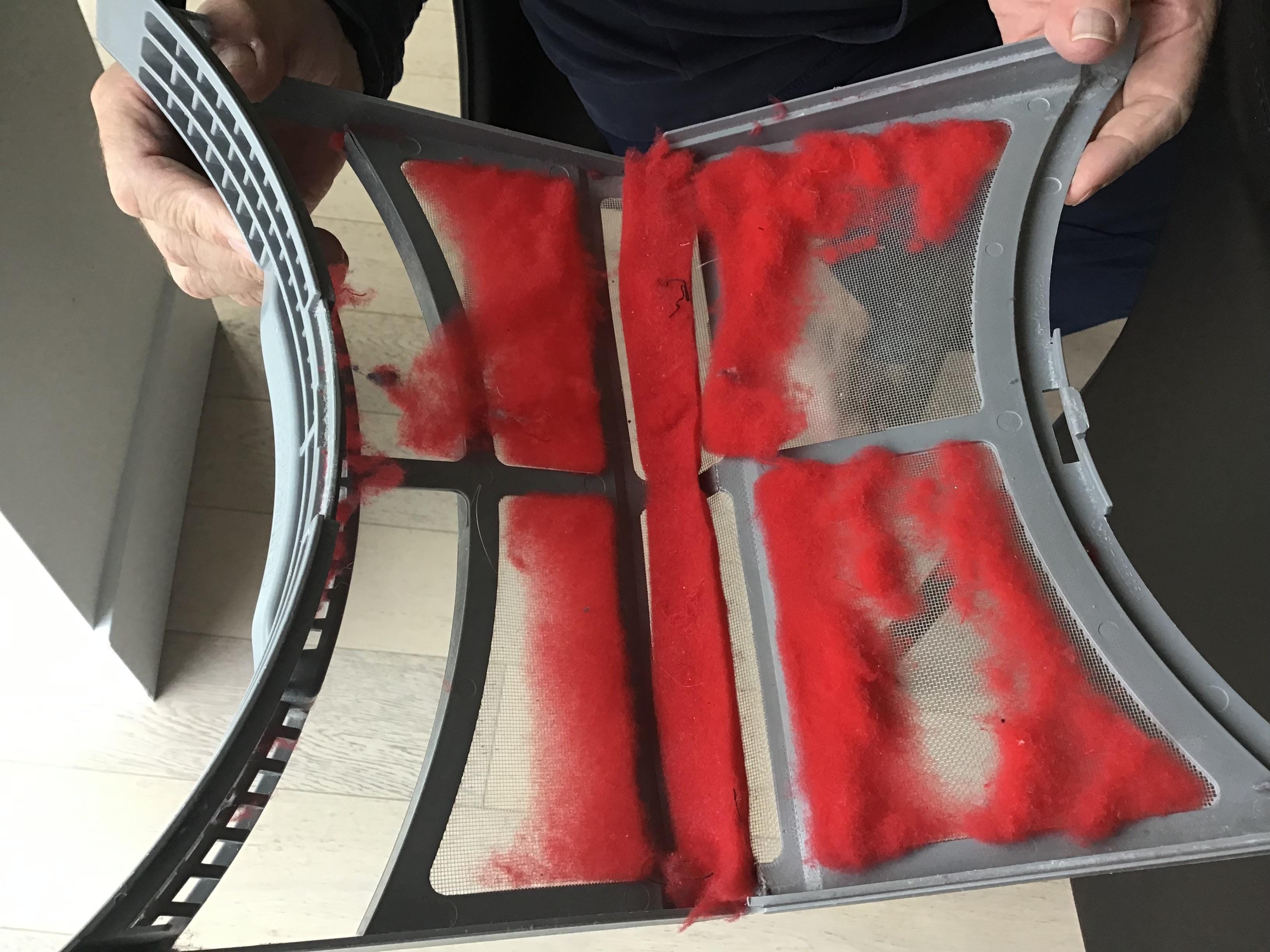 Dryer filter.
I had to wipe washing machine the inside of the machine was dirty.