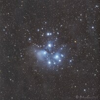 Pleiades (M45), taken with a 448mm scope and dedication Astro camera