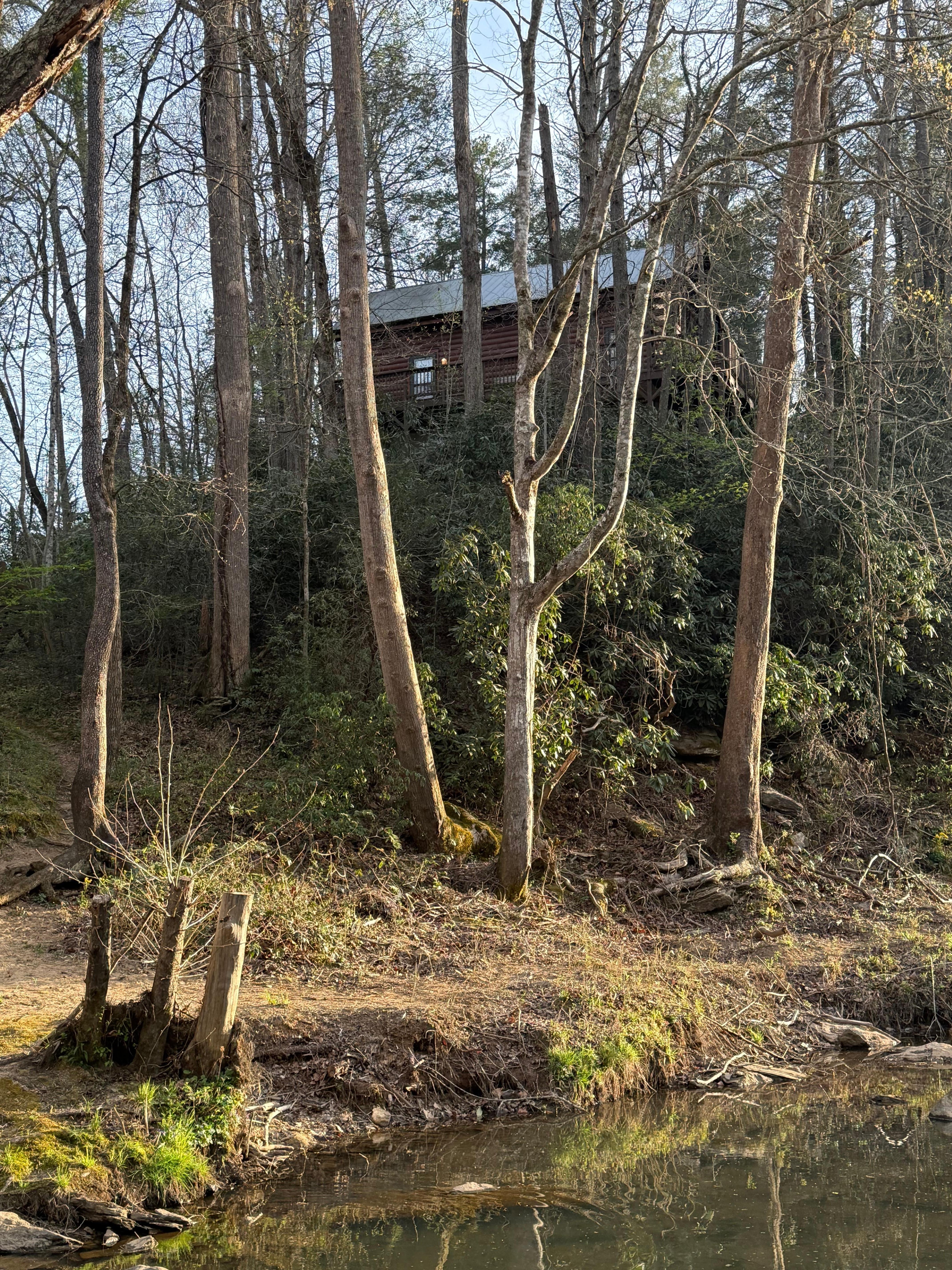  View from the river to the house