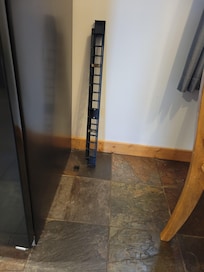 Vent cover to refrigerator was broken off and was propped up against the wall upon our arrival.