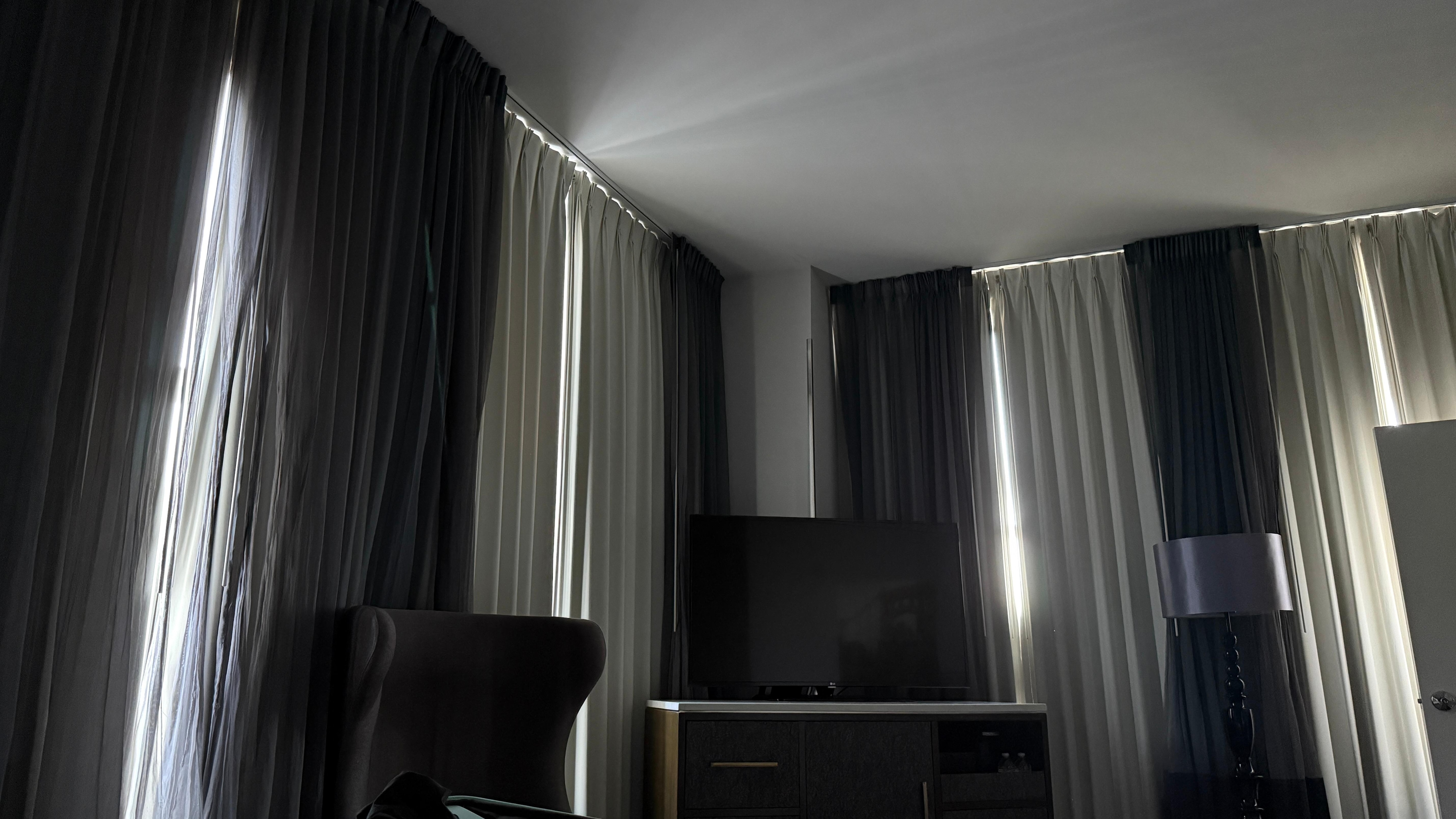 No sleep due to light in the room very early 