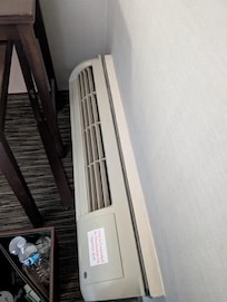 Hard to tell from photo, but this kept falling off the wall at random points in the night.