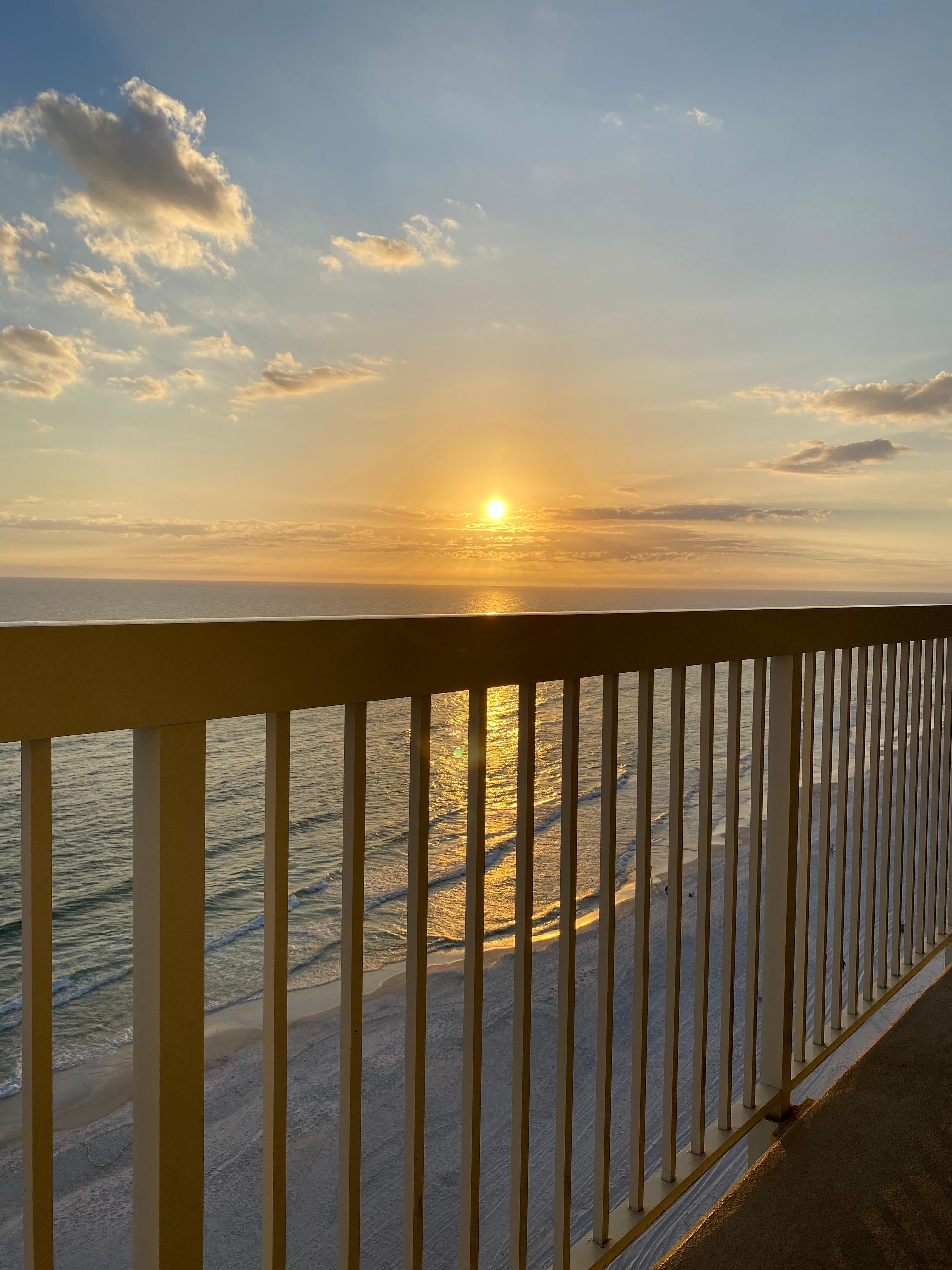Sunset from balcony 
