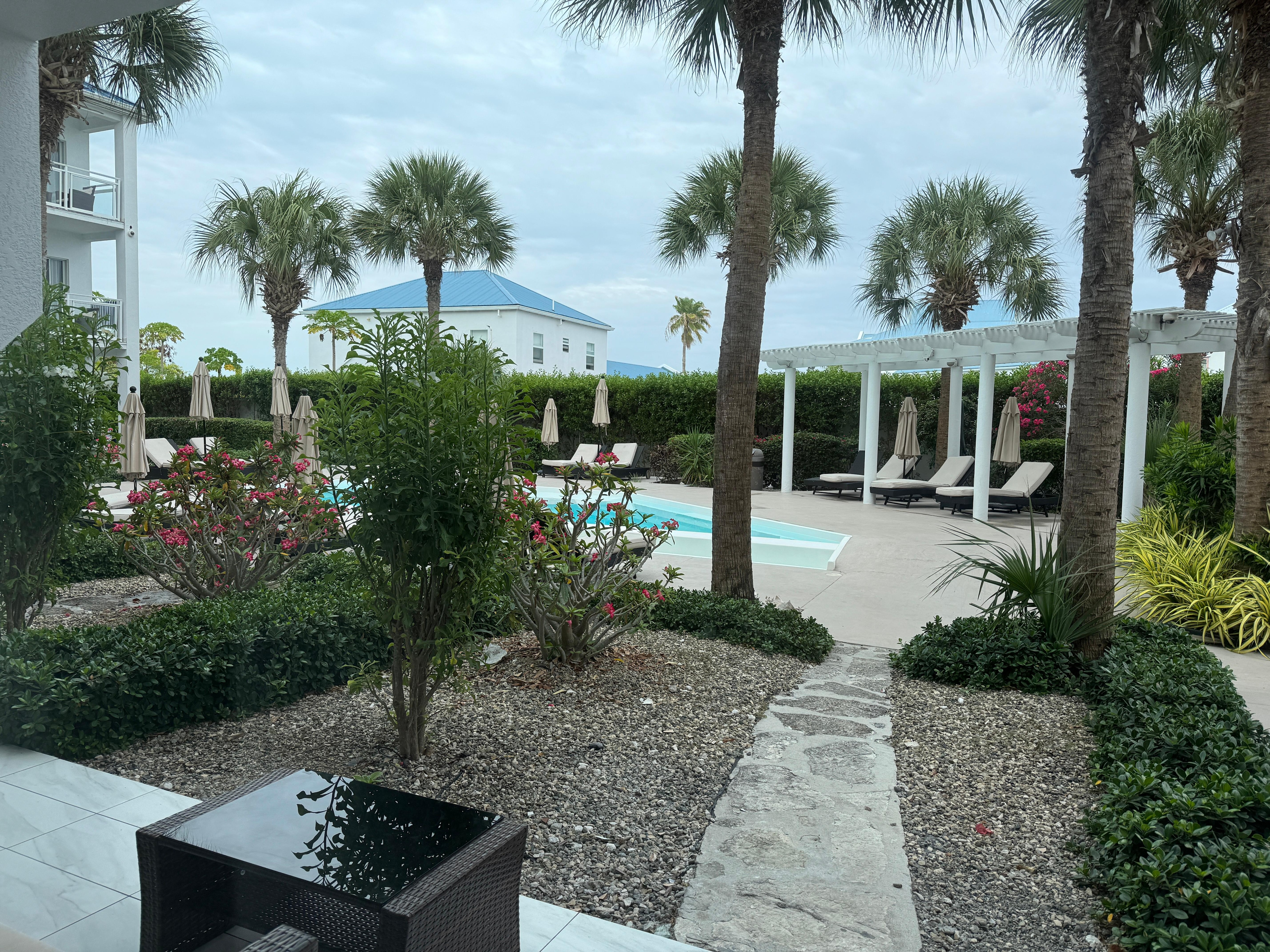 Hotel pool area