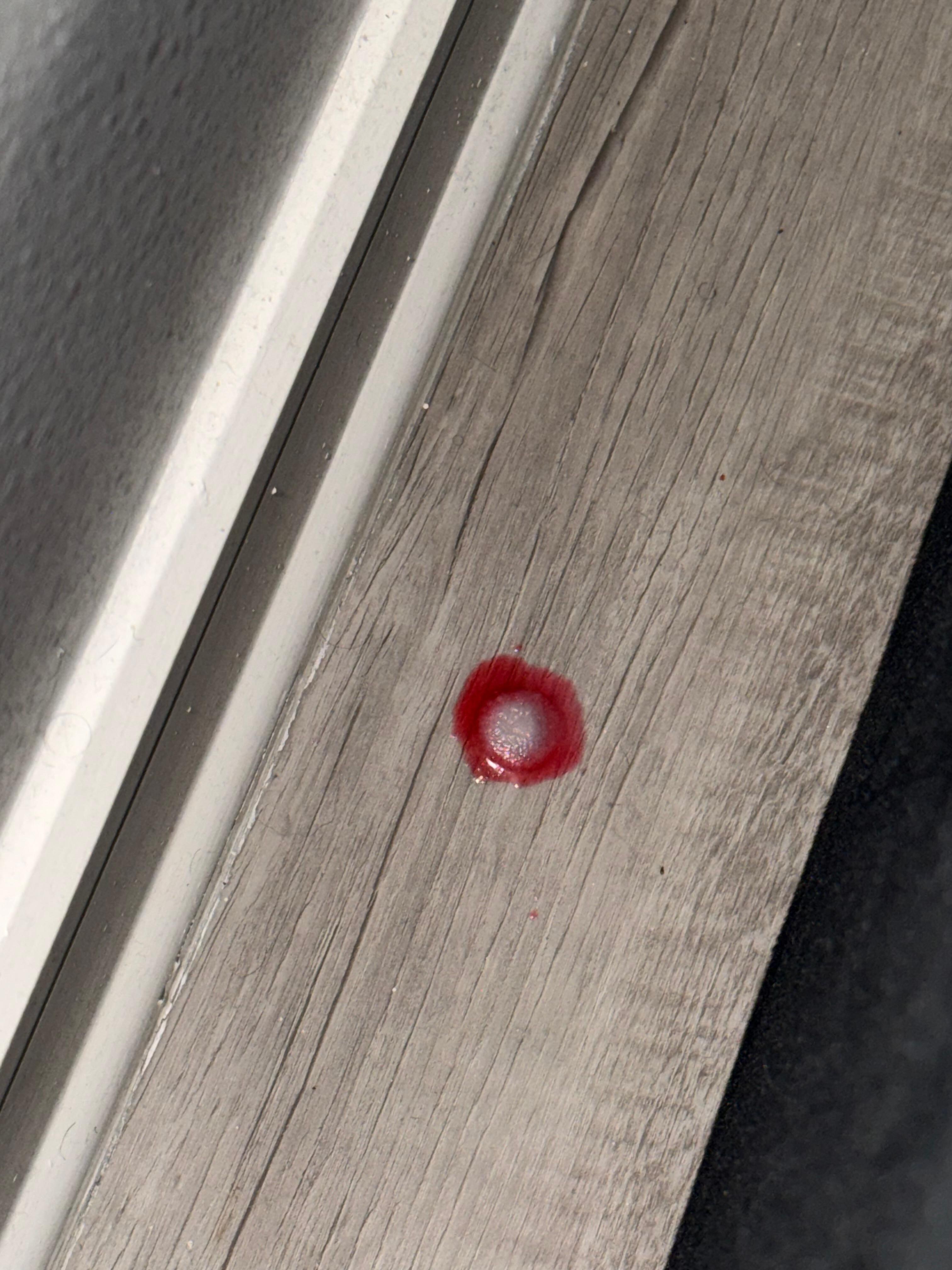 Dirty spot in between couch and wall