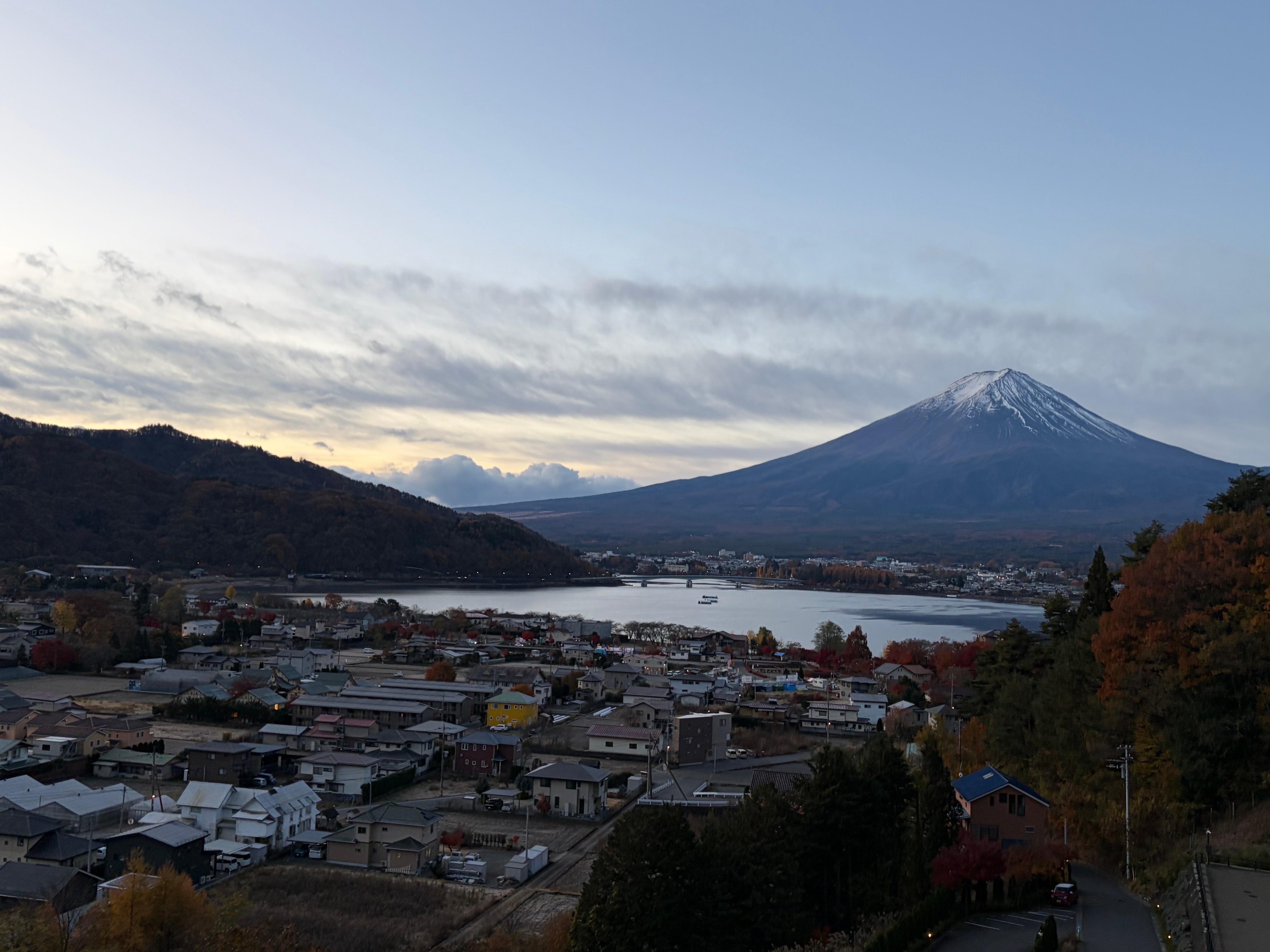 Evening view from balcony 