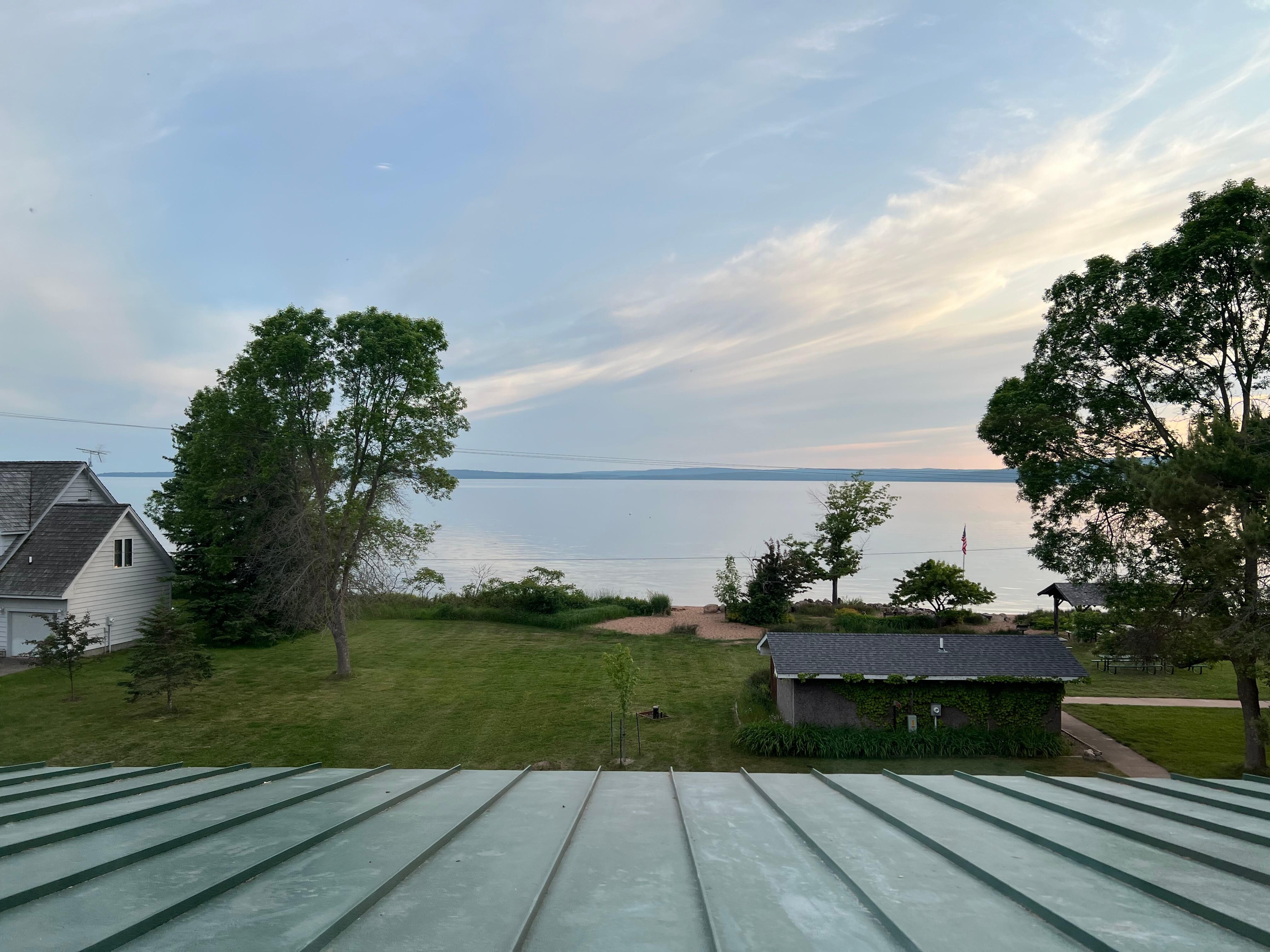  View of Joni’s beach from third floor of La Pointe condo.