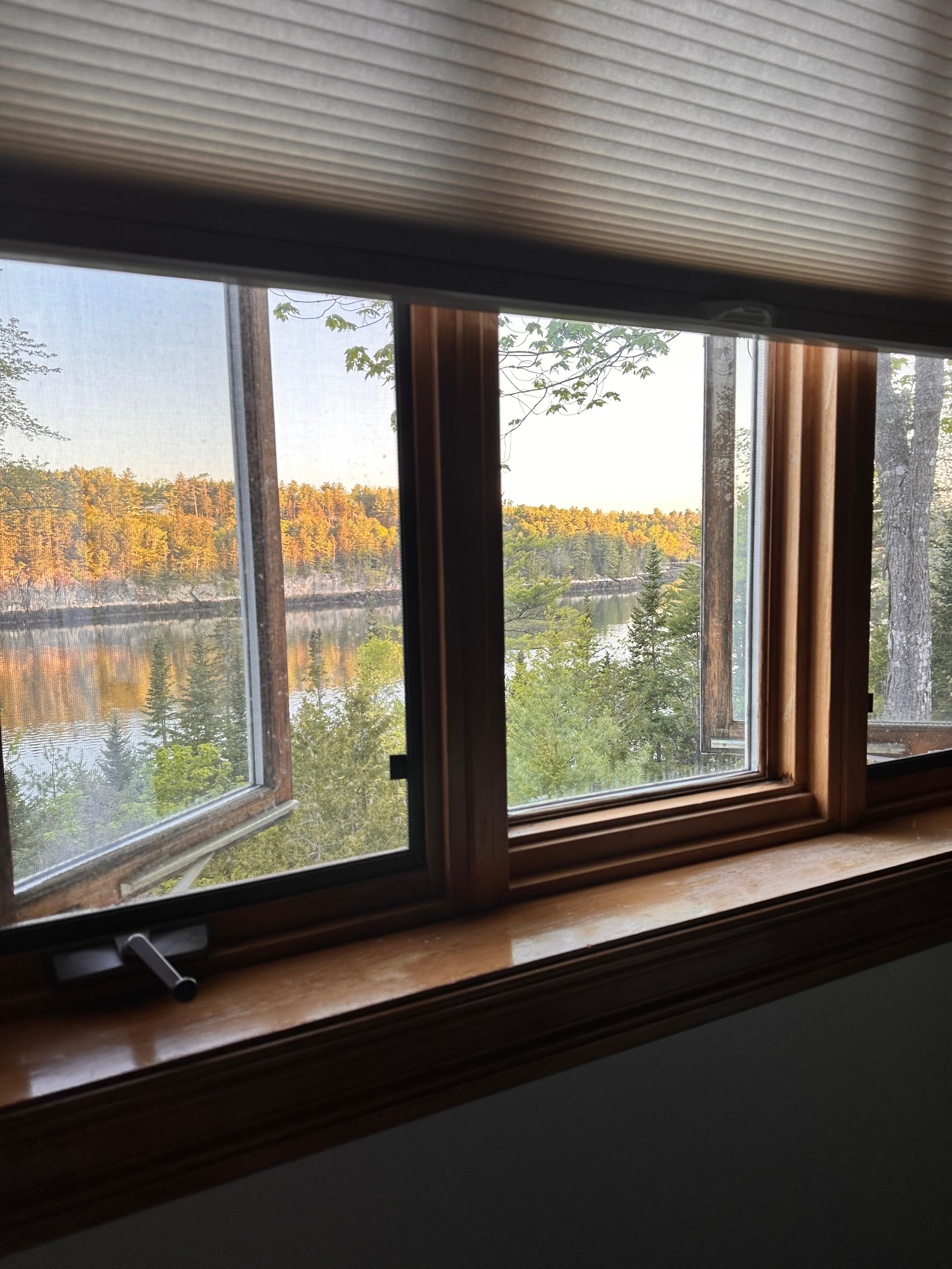 View from the upstairs bedroom 