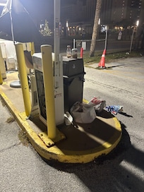 Trash overflowing at parking area (it was like this for 2 days)