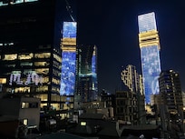 What it looks like at night, this photo doesn’t do justice to how bright and colorful it gets. It rivals manhattan’s skyline