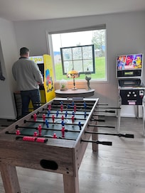 Husband attempting to get the high score!