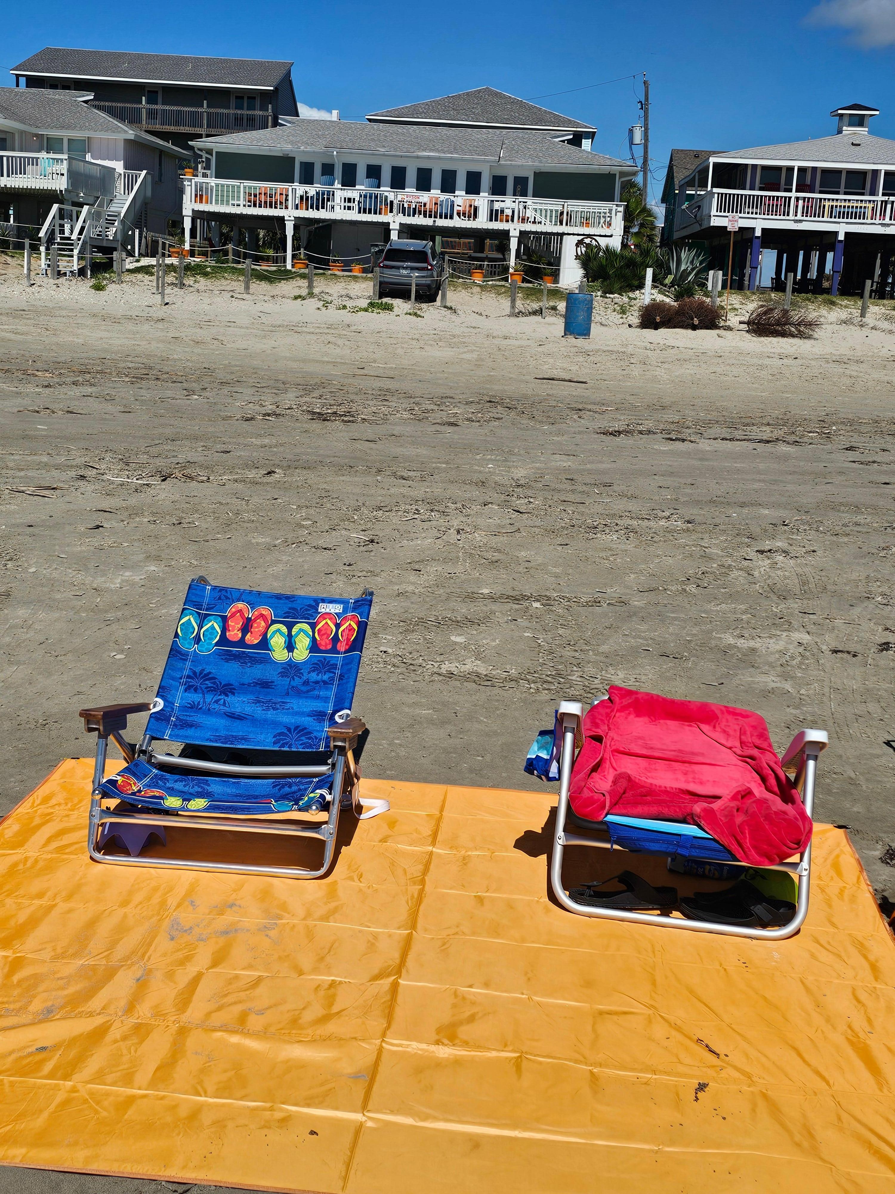 House view from our beach site. 