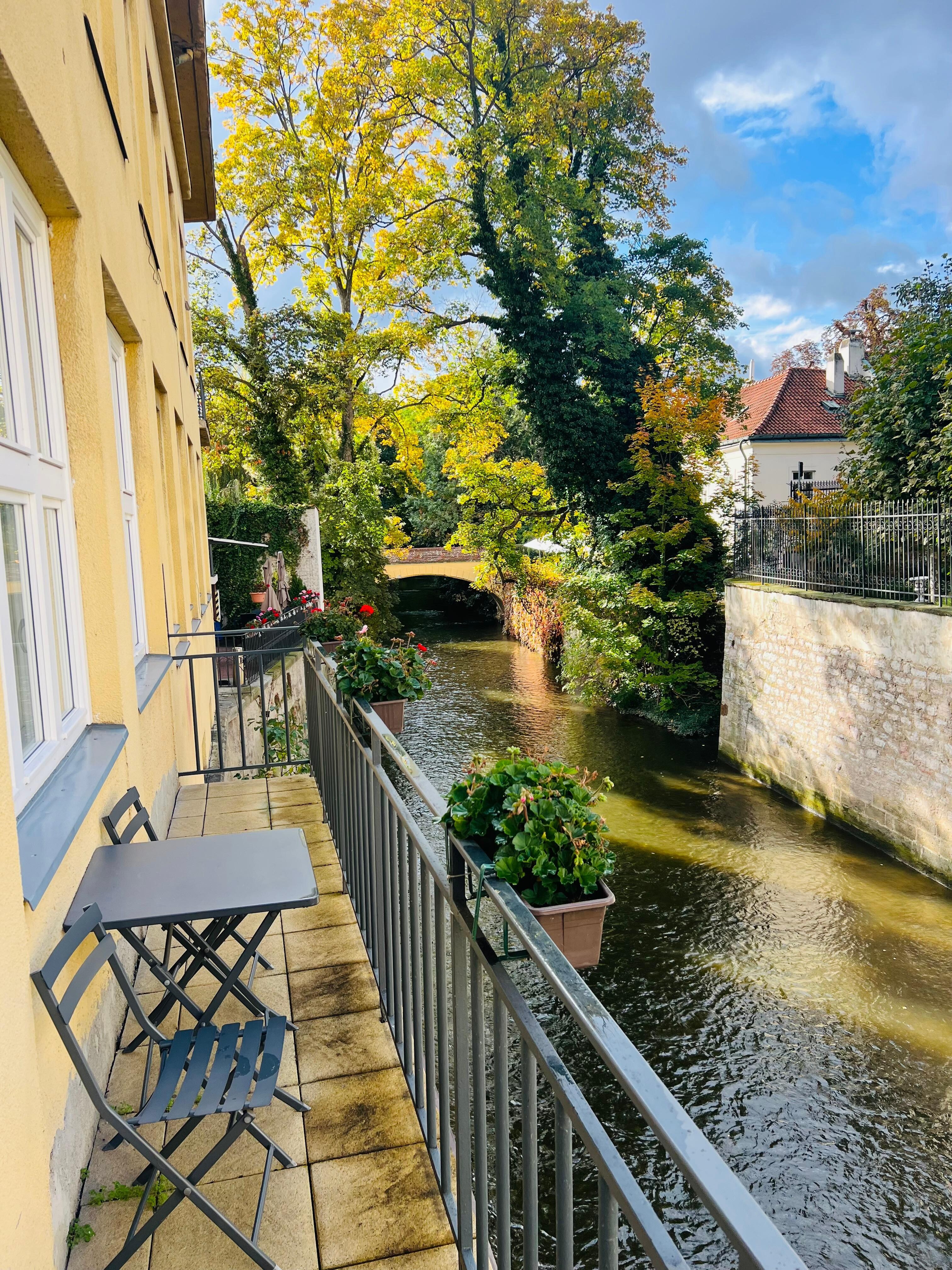 A small balcony for room 102