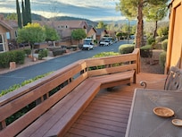 How about this for a "first thing you see when you walk out the front door" view???