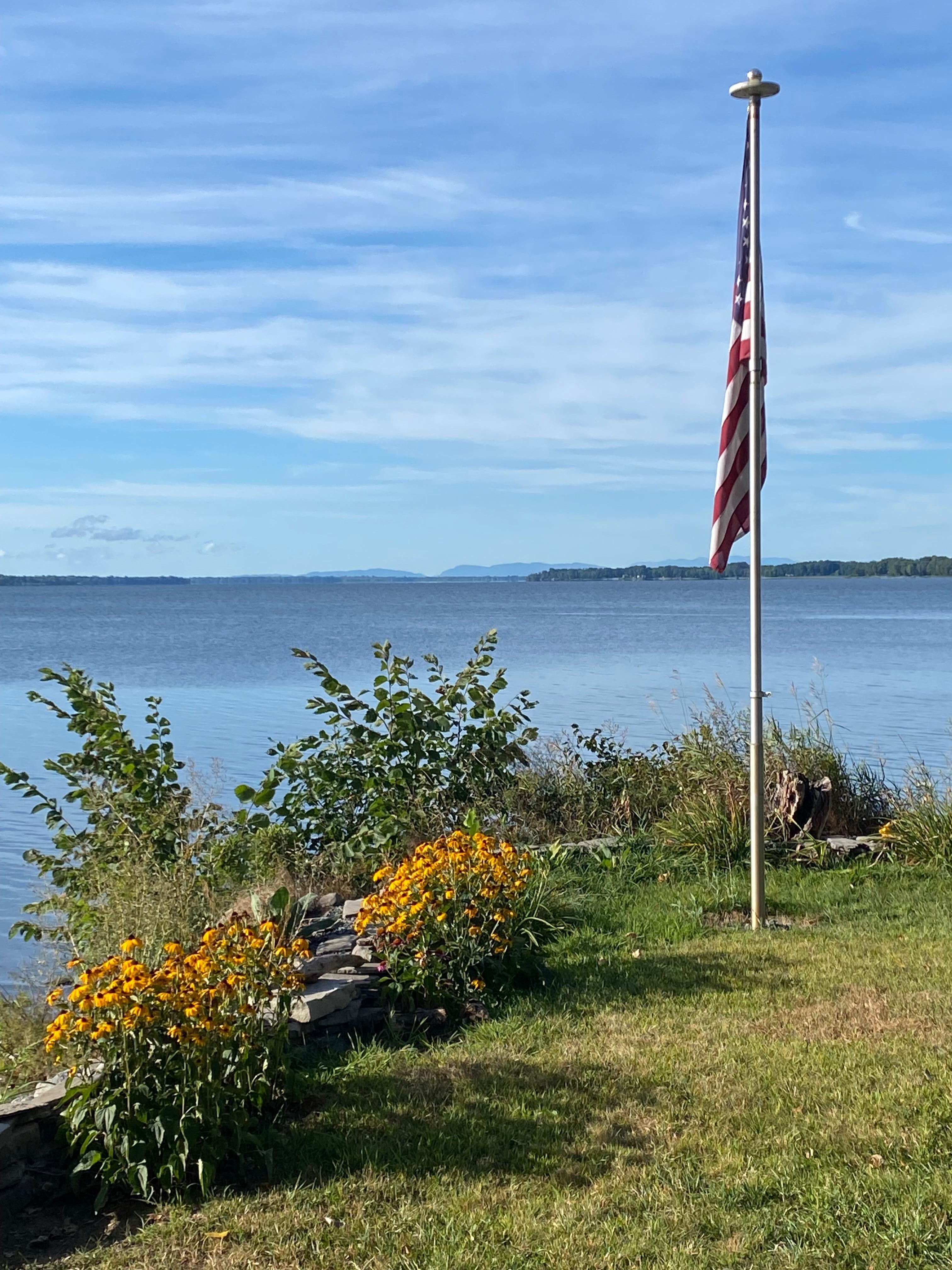 Beautiful open view of Lake Champlain 