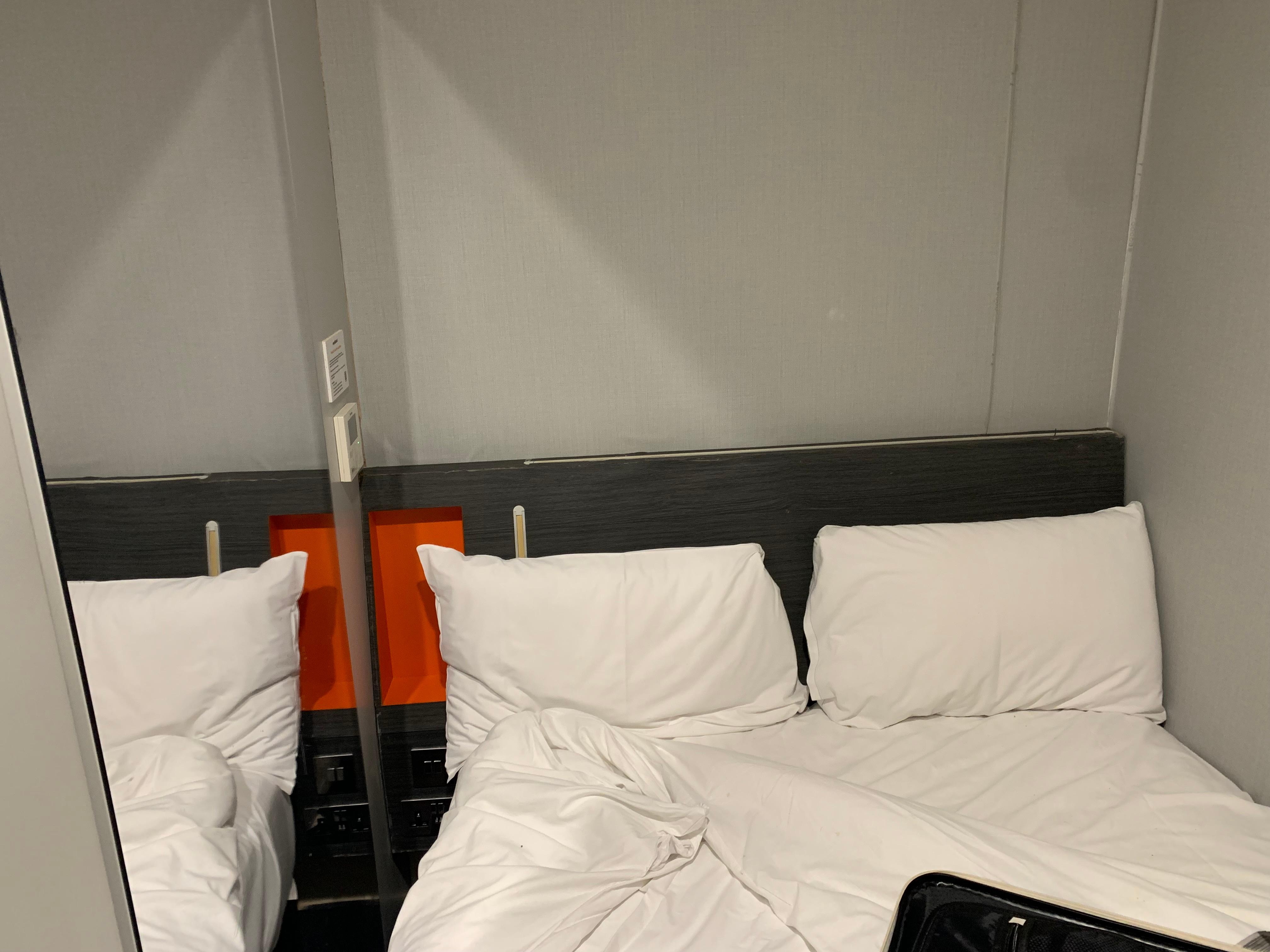 This was meant to be a double. It was up against 2 walls. With no room to get in or out of the bed