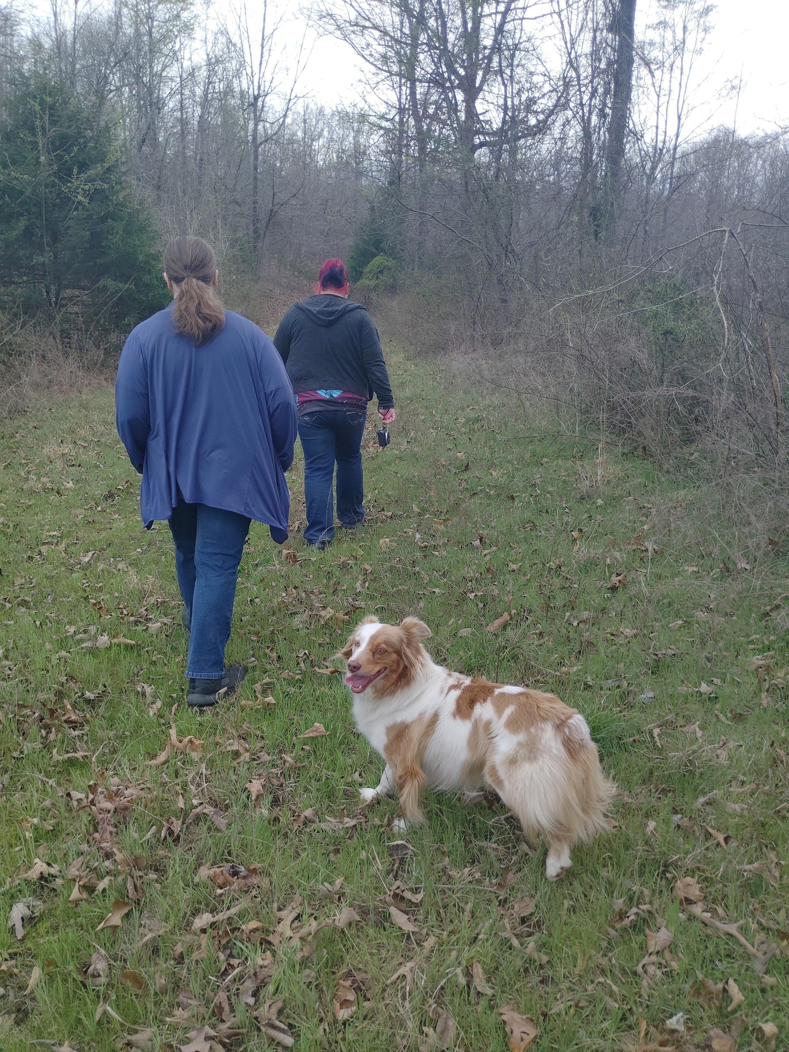 Exploring the resort trails