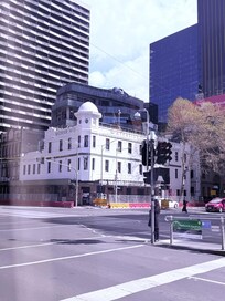 City with blend of old and new.