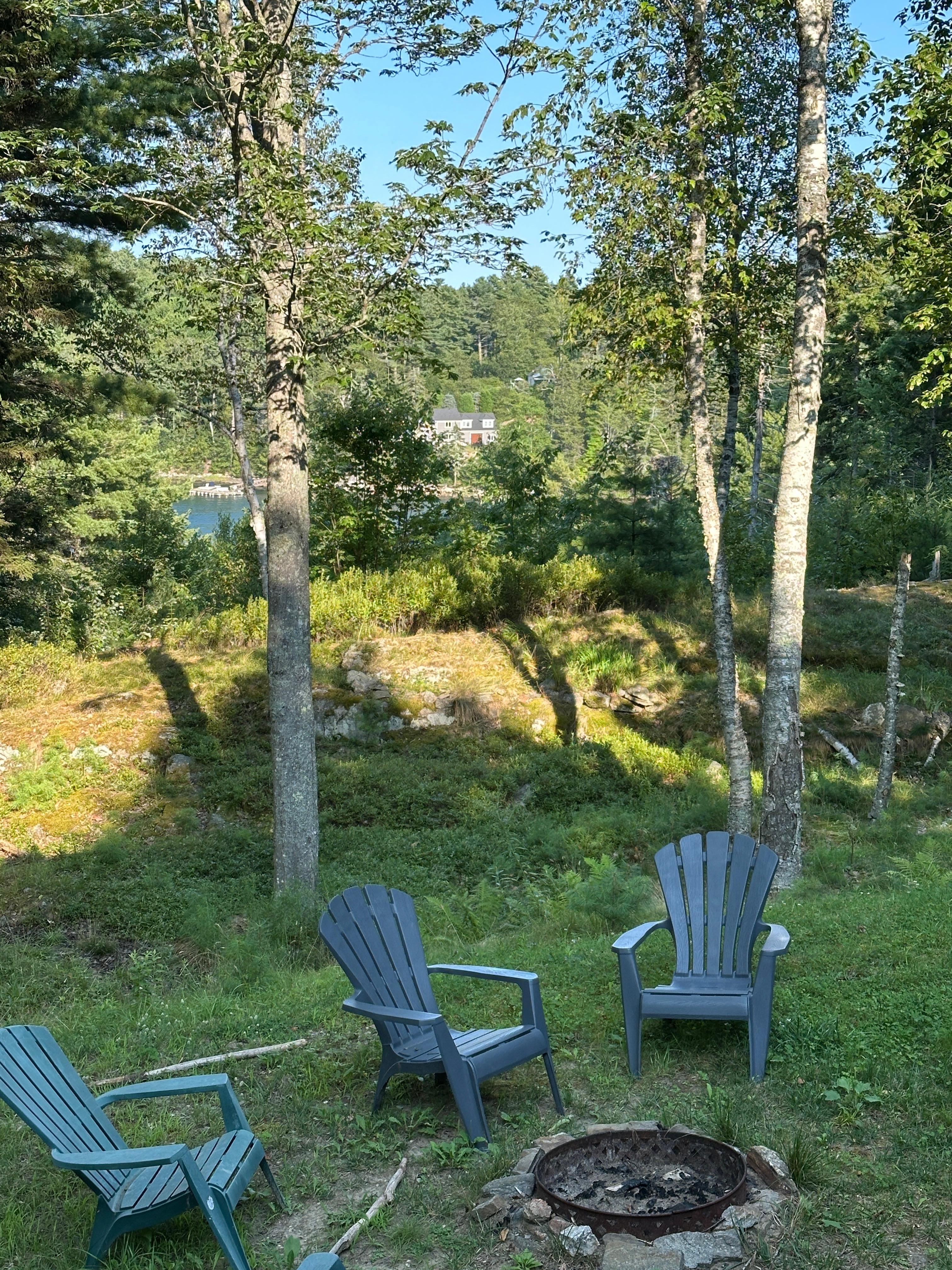 View from the airy screened in porch. Our favorite spot.