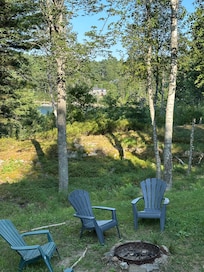 View from the airy screened in porch. Our favorite spot.